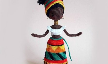 Кукла африканка крючком бесплатный мастер класс